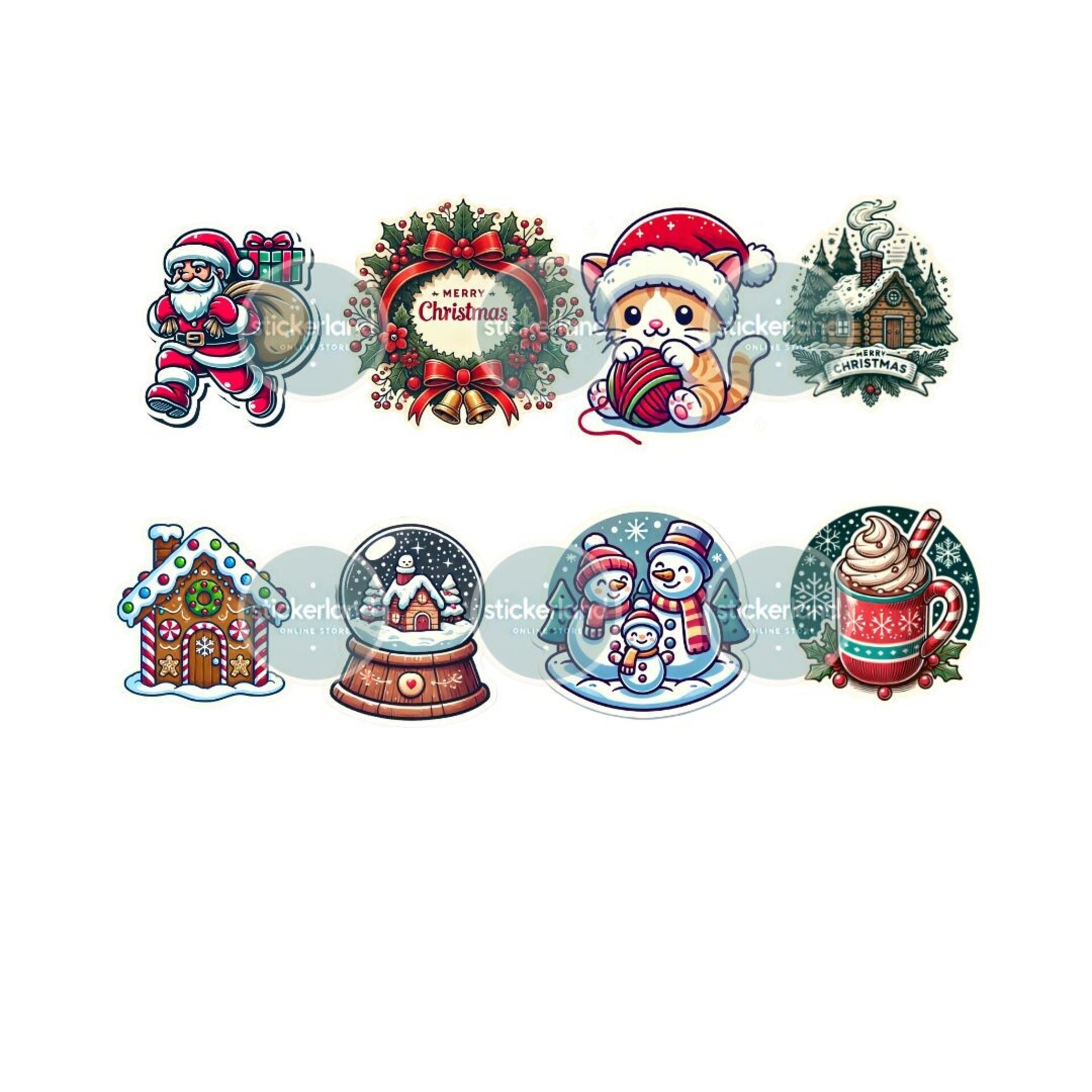 Pack digital 20 stickers navideños variados (set 1) - 3